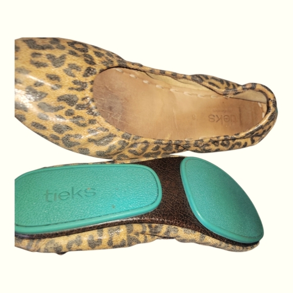 Tieks By Gavrieli Women's Leather Stylish Comfy Leopard  Slip On Ballet Flats 8 - Picture 11 of 12